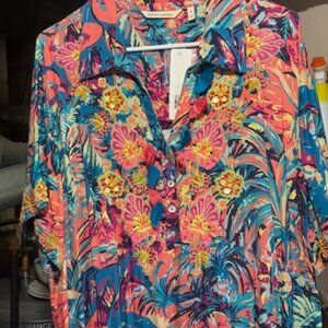 NEW SOFT SURROUNDINGS WOMEN'S MAXI DRESS - BEADED - 2X